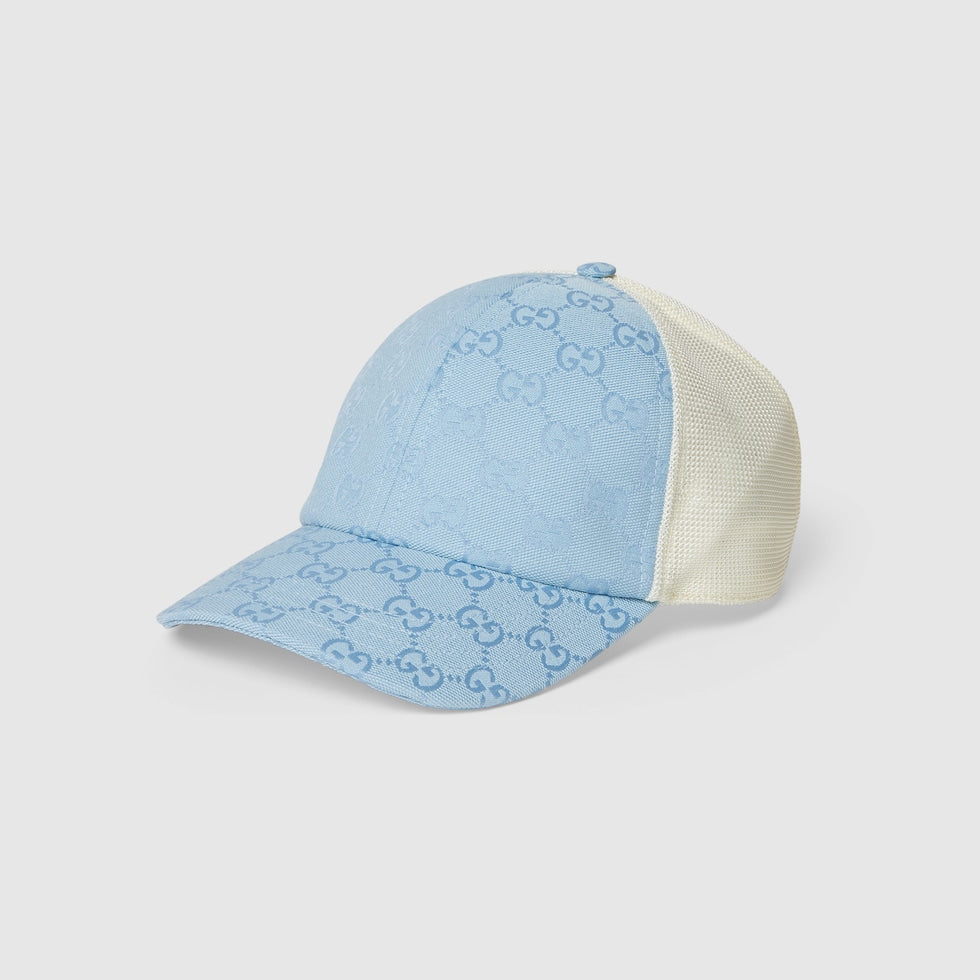 CASQUETTE EN TOILE ORIGINAL GG BLEU BLANC