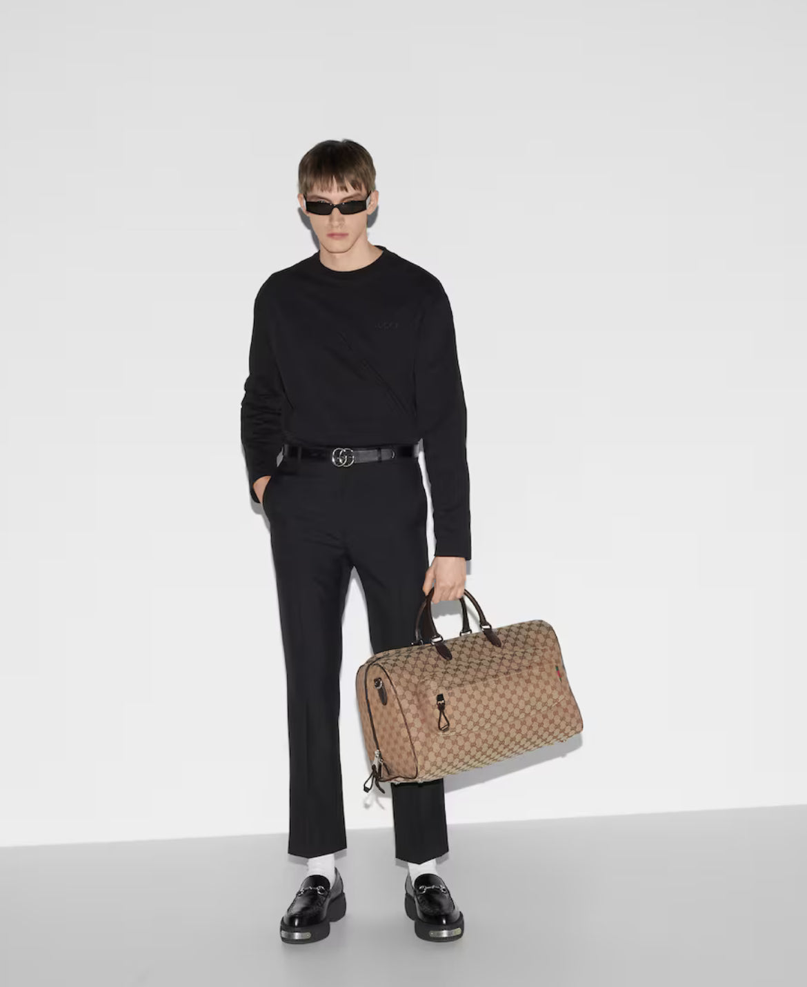 Sac de voyage en toile GG moyen format