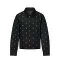 Blouson sportswear brodé LV Blason Gradient en denim
