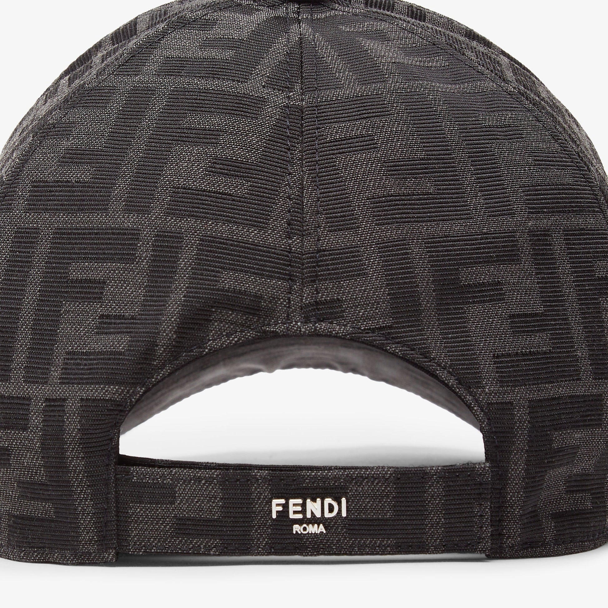 Casquette de baseball en tissu jacquard FF noir