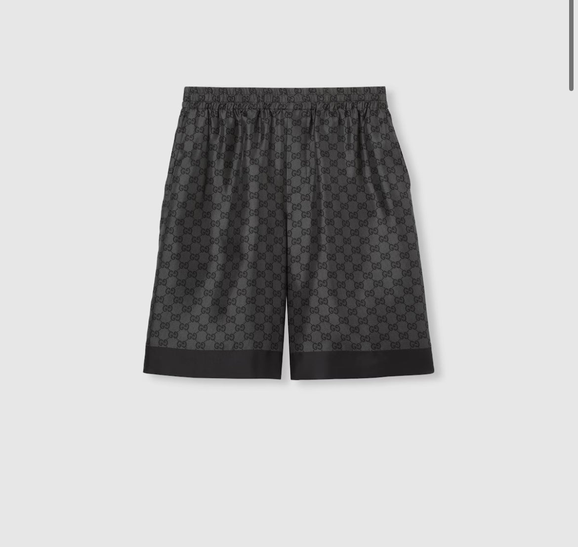 Short en twill de soie avec imprimé