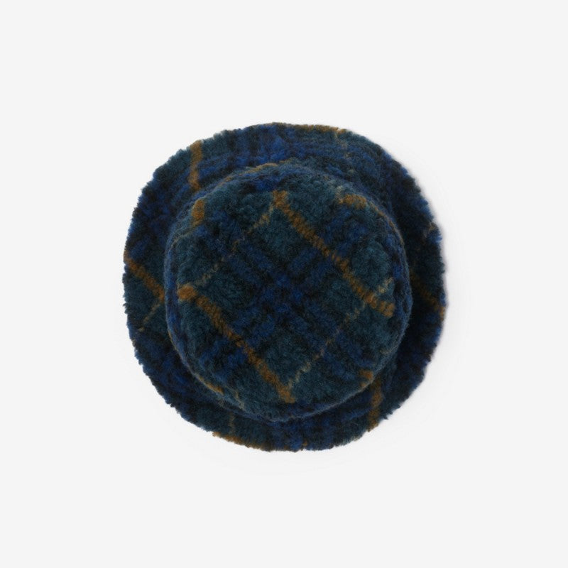 Bob en molleton Check Argil midnight