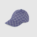 CASQUETTE EN TOILE GG Bleu gris