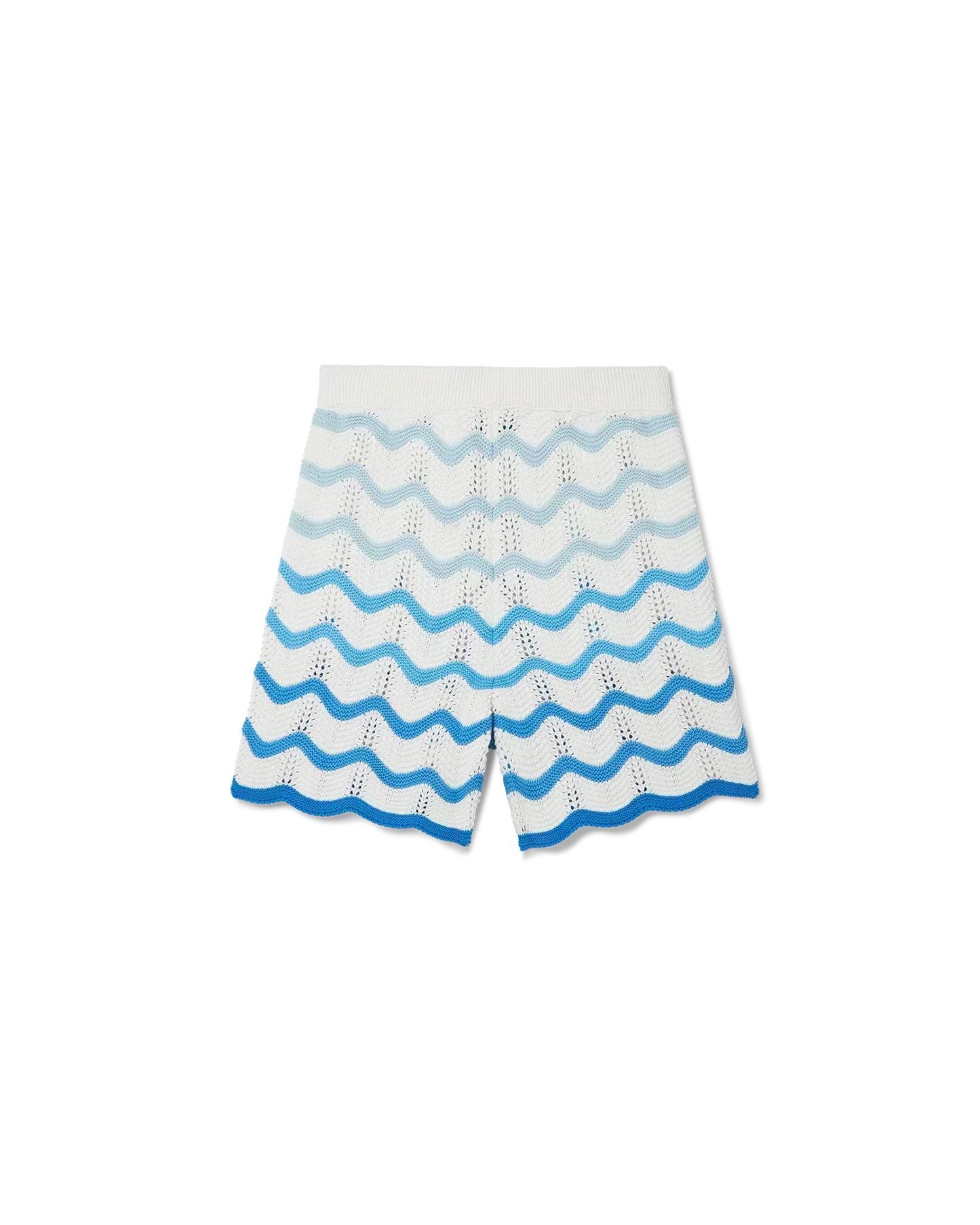 Wavy Gradient Crochet Shorts