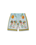 Yoruba Flowers Silk Shorts