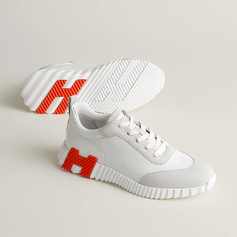 Sneakers Hermès blanc / orange